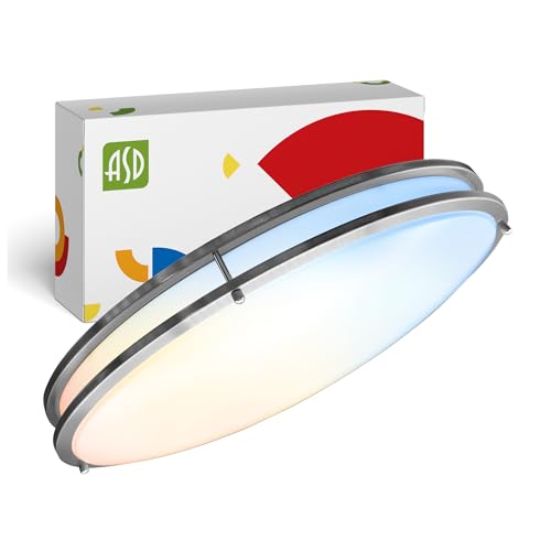 ASD LED 24" Oval Flush Mount Lighting, Close to Ceiling Light Fixture