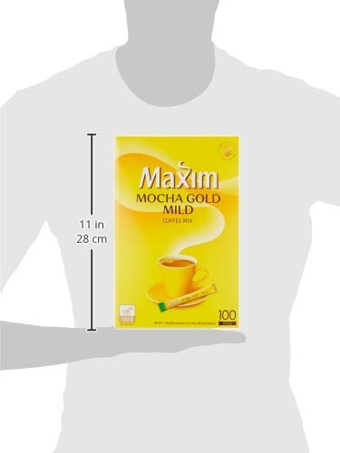 Maxim Mocha Gold Mild Coffee Mix 12g x 100 Packs (42.32 oz) - Korean Instant Coffee