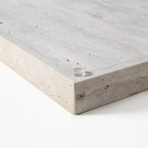 Natural Travertine Rectangular Serving Tray 15x10 Inches for Decor & Food