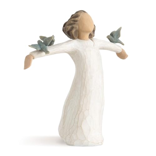 Willow Tree Happiness Hand-Painted Sculpture - Sentimental Gift for Celebrations