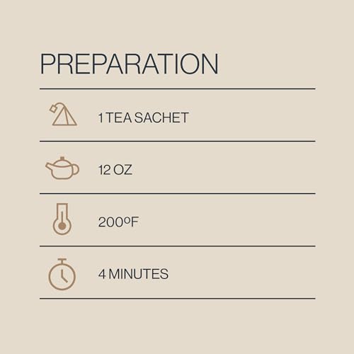 Earl Grey Organic Black Tea Bags - 50 Count Sachets - Caffeinated, Scented Citrus