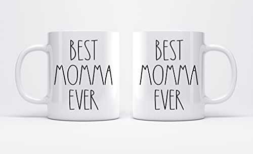 FundingCharlee Best Momma Ever Coffee Mug 11oz - Gifts for Mom Dad Christmas Birthday