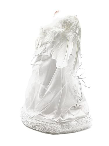 Vickerman Ice Palace Angel Christmas Tree Topper, 12" with Clear Lights
