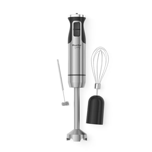 Immersion Hand Blender with 3 Attachments - 500W Turbo Stick Blender Set