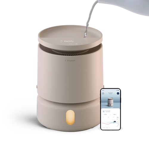 BLUEAIR 3.8L Top-Fill Humidifier for Bedroom - Small 1 Gal Beige DreamWell H38i
