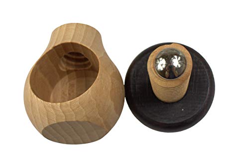Mushroom Wooden Nutcracker with Screw Mechanism – Beechwood Nut Cracker