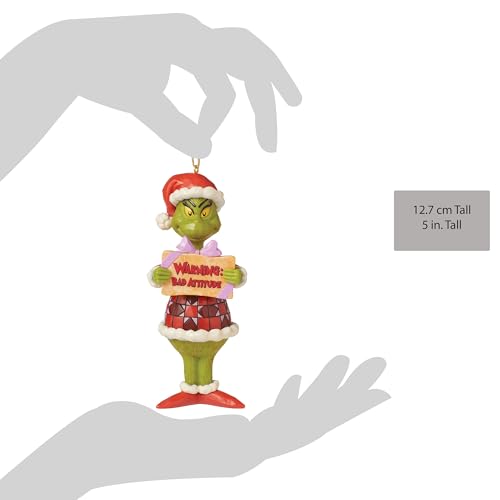 Grinch Christmas Ornament by Jim Shore – Enesco Hand Painted Hanging Decor, 5 Inch