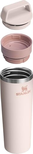 STANLEY Rose Quartz 20 oz Travel Mug with Leakproof Lid - Insulated Coffee Tumbler