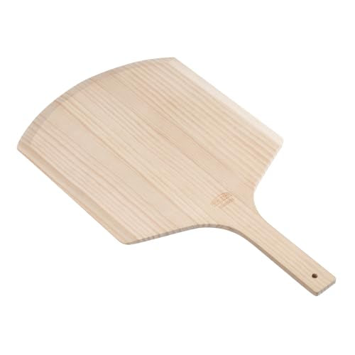 Wooden Pizza Peel - 16 x 14 Inch Blade, 24 Inch Overall | Basswood Baking Tool