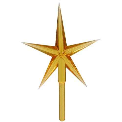 Creative Hobbies Gold Stars for Ceramic Christmas Tree Lights Plastic Light Decorations - Replacement Parts Christmas Tree Ornaments | 2 Pack