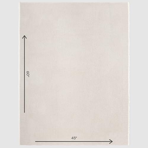 Barefoot Dreams CozyChic Contrast Tip Blanket Silver-Pearl 45x60" Luxury Throw