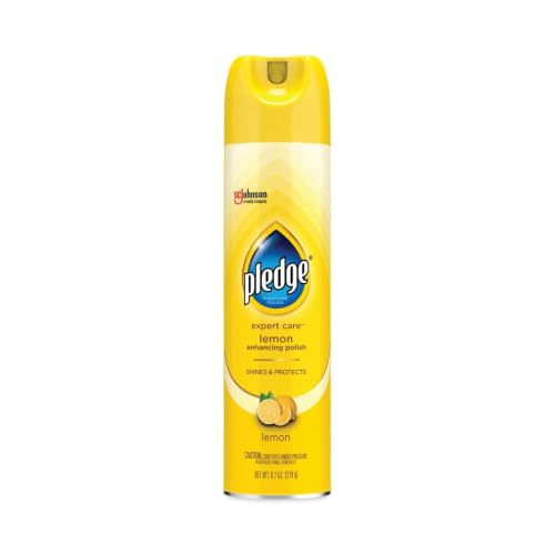 Furniture Polish Spray with Lemon Scent - 9.7 Oz Aerosol, Pack of 6
