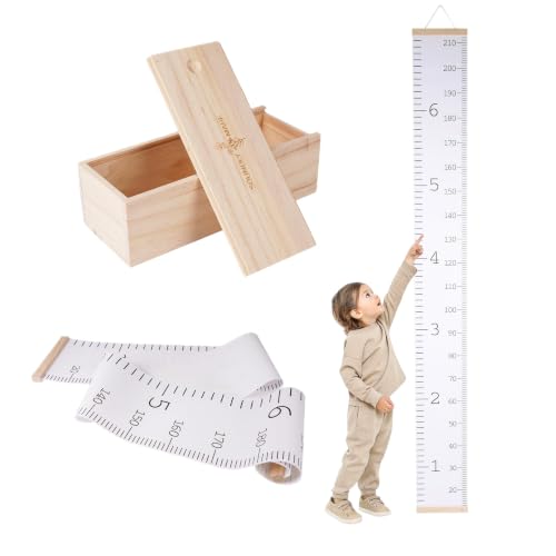 Kids Growth Chart Wall Decal - Height Measurement Ruler for Nursery & Bedroom