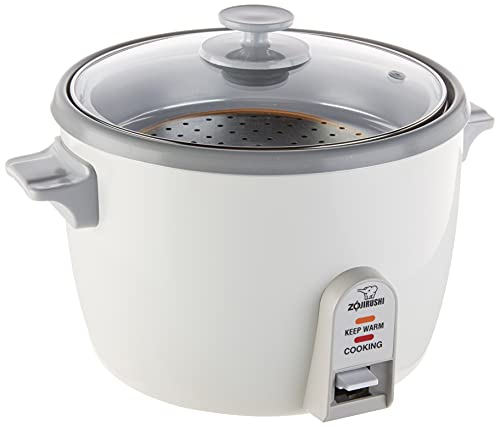 Zojirushi NHS-18 10-Cup Uncooked Rice Cooker & Steamer, White, Model NHS18