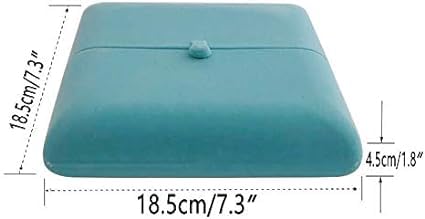 Large Necklace & Earrings Jewelry Case - Aqua Velvet Presentation Box, Scandinavian Design