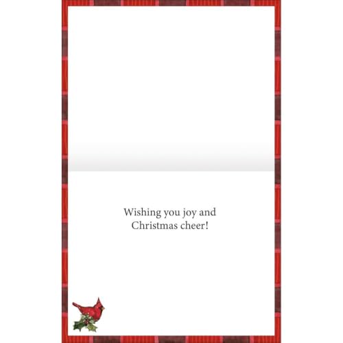 Lang Home for The Holidays Assorted Christmas Cards - 18 Luxurious Linen-Embossed Holiday Greeting Cards with Envelopes
