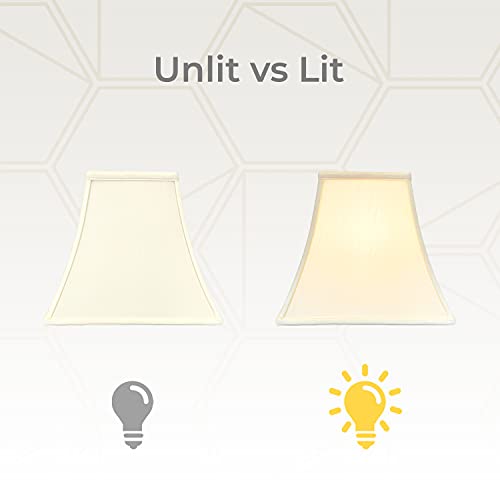 Royal Designs, Inc. Regal Square Bell Lamp Shade, 5 x 10 x 9, Eggshell (BSO-715-10EG)