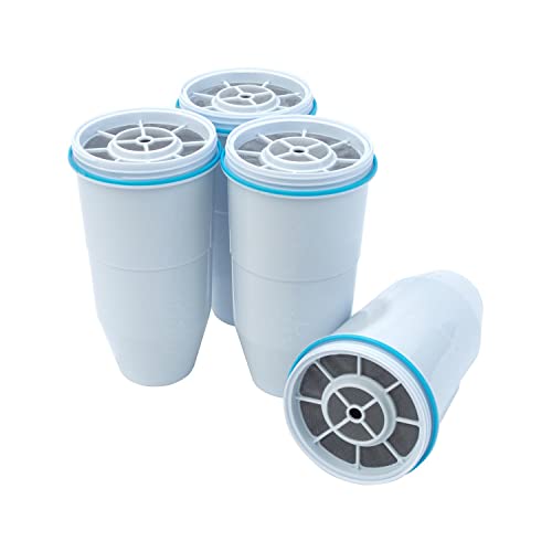 ZeroWater 4-Pack Replacement Filter Cartridges ZR-004 - Compatible with Pitchers