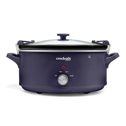 Crock-Pot 10 Quart Manual Slow Cooker with Purple Basil Finish — Large Capacity, Easy to Use
