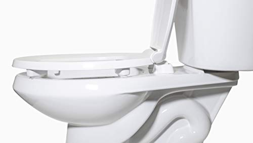 2 Inch Raised Toilet Seat for Seniors Elongated, White, Discreet & ADA Compliant - Variation of THIS listing