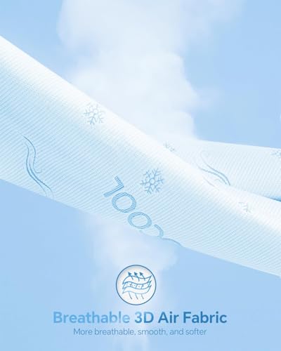 Kmall Blue Queen Size Cooling Waterproof Mattress Protector - Breathable & Noiseless Pad
