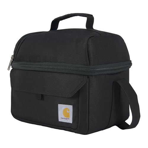 Carhartt Insulated 12 Can Cooler Lunchbox - Large Black Lunch Bag