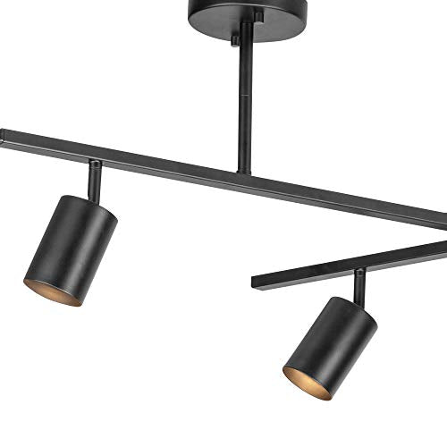 Matte Black 64-Inch 6-Light Track Lighting Fixture with Adjustable Heads - West Variation