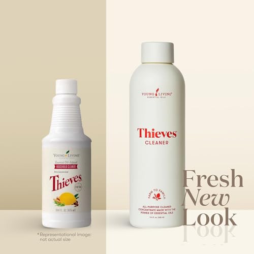 Young Living Thieves Household Cleaner Pack of 2 - Natural Plant-Based, Eco-Friendly, Spicy Aroma, 14.4 fl oz