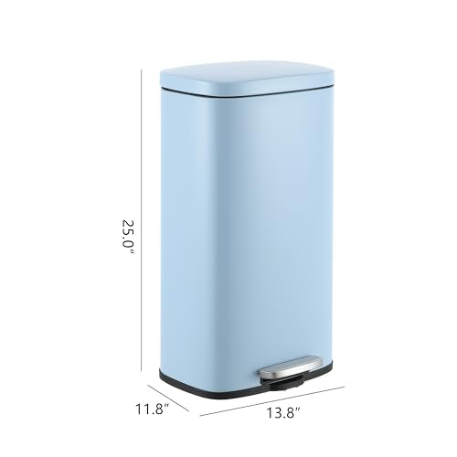 Happimess 8 Gal Soft Close Step Trash Can - Tide Pool Blue