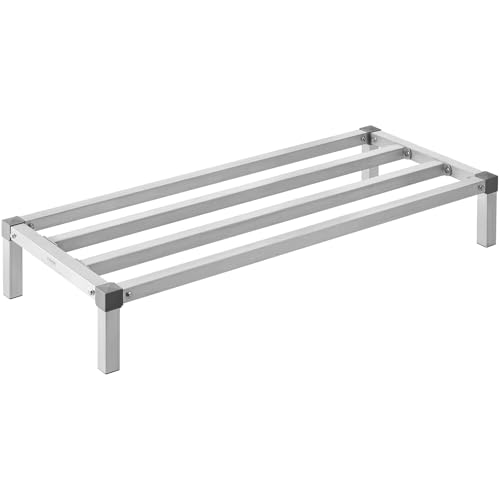 VEVOR 48 x 20 x 8-Inch Aluminum Dunnage Rack 1000 lbs Capacity Commercial Food Storage
