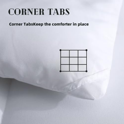 DOWNCOOL King Size White Lightweight Comforter Duvet Insert All-Season Quilt