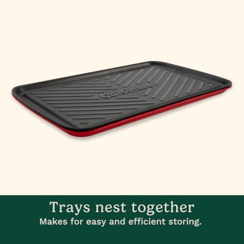 Medium Cuisinart Grilling Prep and Serving Tray Set - Dishwasher Safe, Nesting Melamine