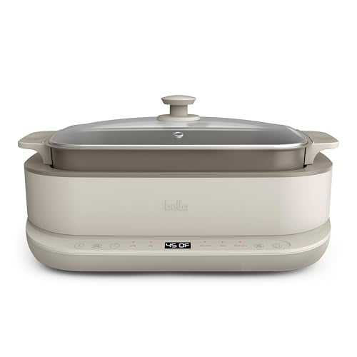 BELLA 6-Quart Multi-Functional Programmable Multi-Cooker with Sear, Sauté, Steam & Slow Cook