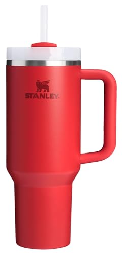 Stanley Quencher H2.0 Flow State Tumbler 40 oz Chili Red | Vacuum Insulated Drinkware