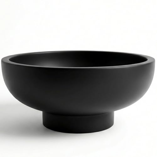 Black Decorative Concrete Bowl - Modern Home Décor & Fruit Centerpiece - Variation of THIS listing