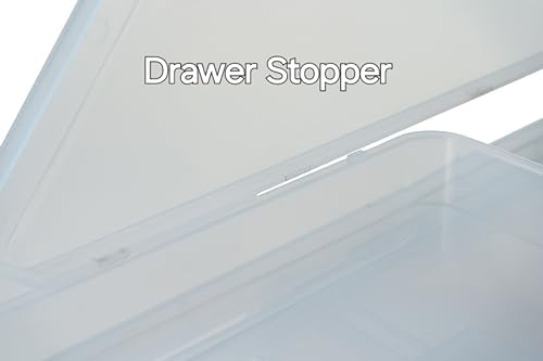 Clear Hat Organizer for Baseball Caps - Stackable & Sliding Tray Storage - Black Transparent