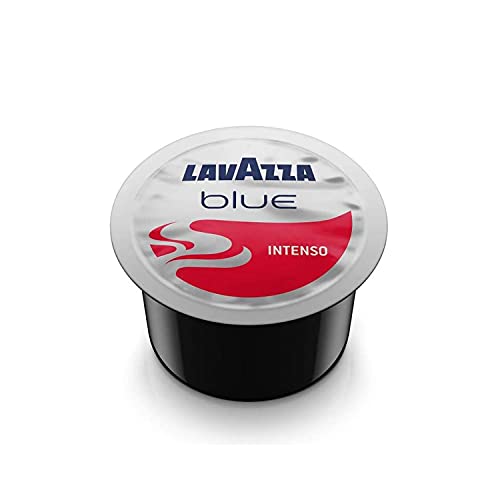 Lavazza BLUE Espresso Intenso Capsules - Medium Roast, Pack of 100, Italy Blended