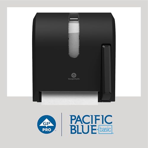 12 Rolls Georgia-Pacific Blue Basic Paper Towel Rolls 350 Feet White - Dependable Absorbency