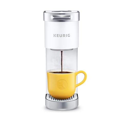 Keurig K-Mini Plus Coffee Maker - White, Single Serve K-Cup Brewer, Renewed