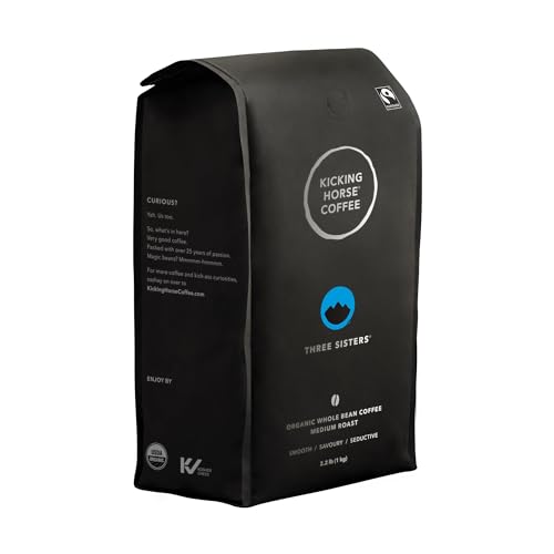 Organic Medium Roast Coffee Beans 2.2lb - Fairtrade, Kosher, Whole Bean - 1 Pack