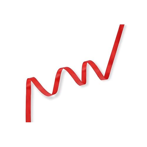 3/8 inch Double Faced Red Polyester Satin Ribbon 50 Yards for Gift Wrapping,Wedding Decoration, Bows Making, Sewing, DIY Crafts