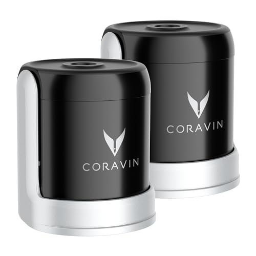 Sparkling Wine Stopper Set - Preserves Champagne & Sparkling Wines - 3 in / 7.6 cm - Compatible with Coravin System