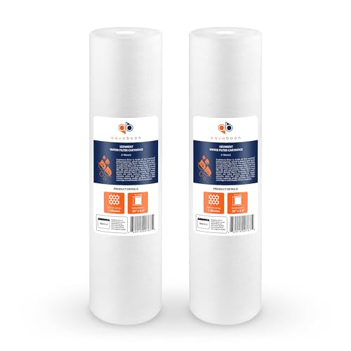 Aquaboon 1 Micron Sediment Water Filter Replacement 20 x 4.5 - 2 Pack