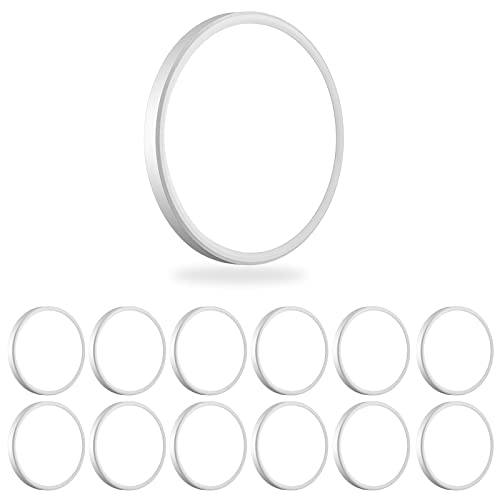 White 9-Inch 12-Pack LED Flush Mount Ceiling Light - 2800lm, Daylight 5000K, Surface Mount for Bedroom & Living Room