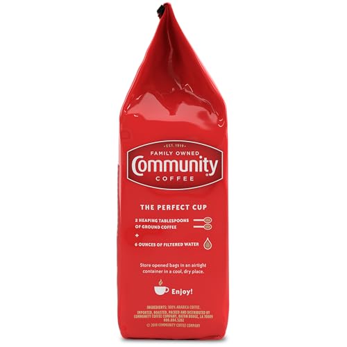 Community Coffee Signature Blend Whole Bean Dark Roast Coffee 12 oz Bag - Pack of 6