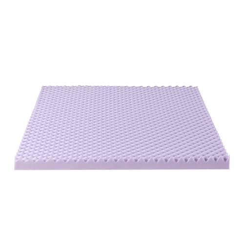Twin XL 3-Inch Egg Crate Memory Foam Mattress Topper with Lavender Infusion