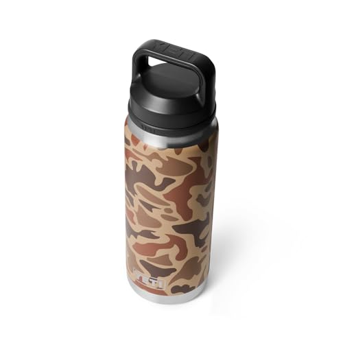 YETI Rambler 26 oz Bottle with Chug Cap - Wetlands Camo, Leakproof & Insulated