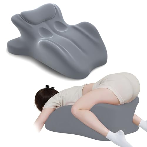 Grey Ergonomic Memory Foam Couples Sex Pillow 27° Wedge for Intimate Support