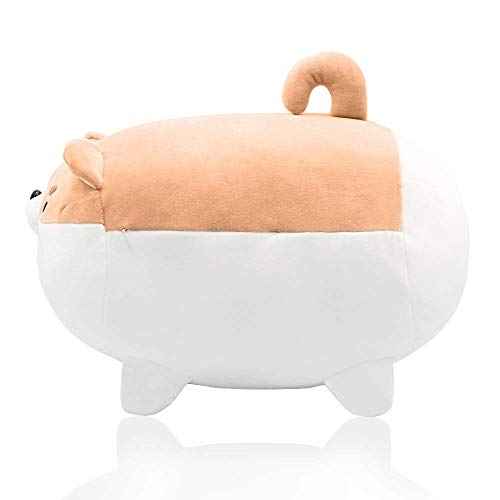 Auspicious beginning Shiba Inu Plushie Stuffed Animal Corgi Plush Cute Dog Plushies Toy Anime Corgi Shiba Plush Kawaii Plushies Dog Soft Pillow, Plushie Toy Birthday Gifts for Boys Girls
