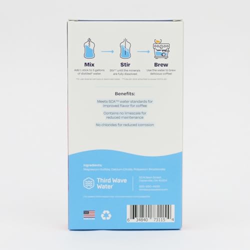 Third Wave Water Espresso Machine Water Profile Sticks - 5 Gallon Pack